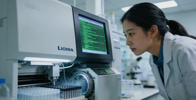 昌吉医院内镜中心医生进行胃镜检