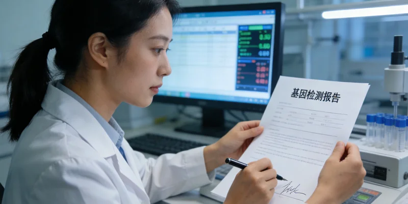 化州基因检测报告解读示意图
