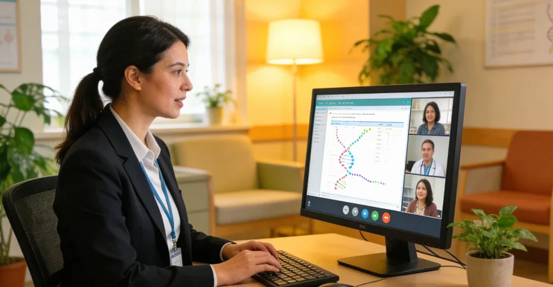 康定遗传咨询师为居民解读基因报