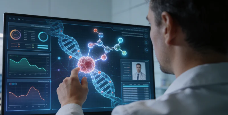 松原患者与医生共同查看基因检测