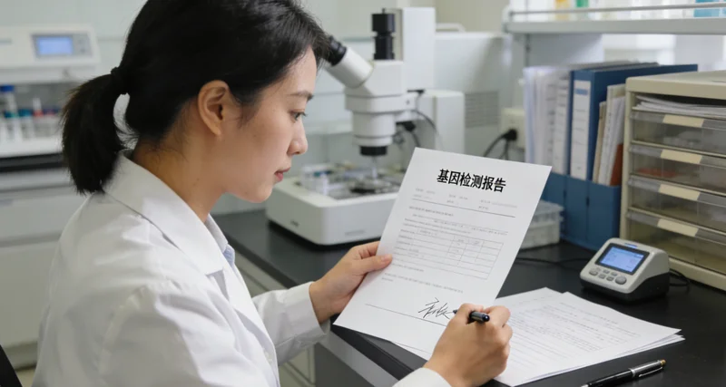 大理遗传咨询师正在为客户解读基