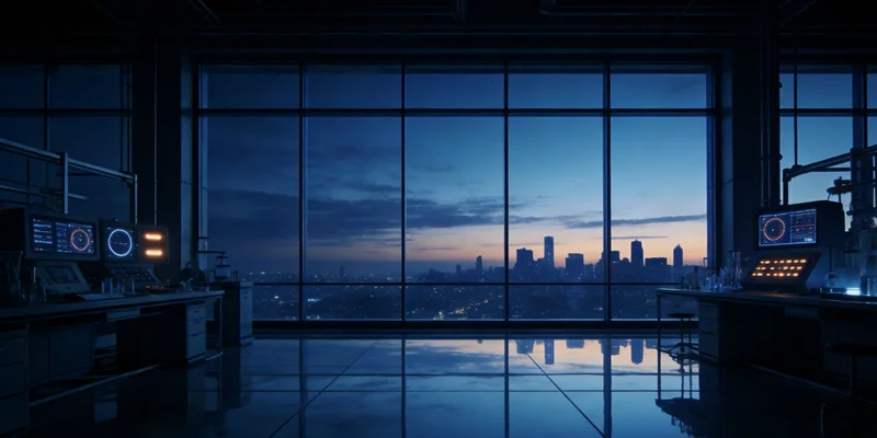 专业基因检测实验室工作场景