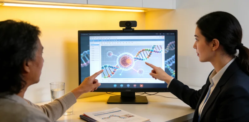 阿坝州家庭进行基因报告解读