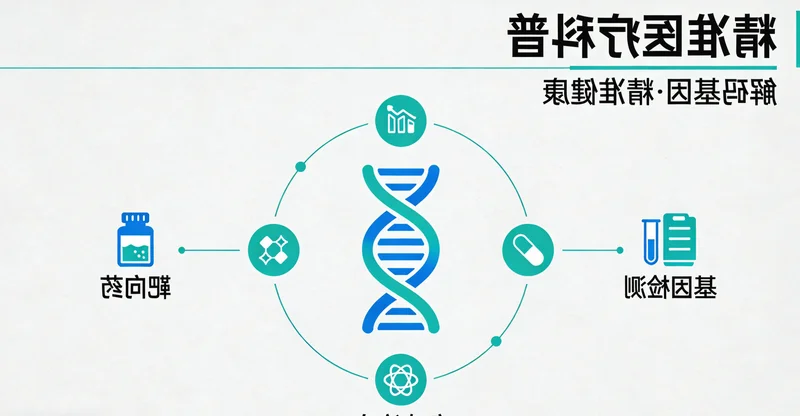 肺癌靶向药物与精准治疗概念图