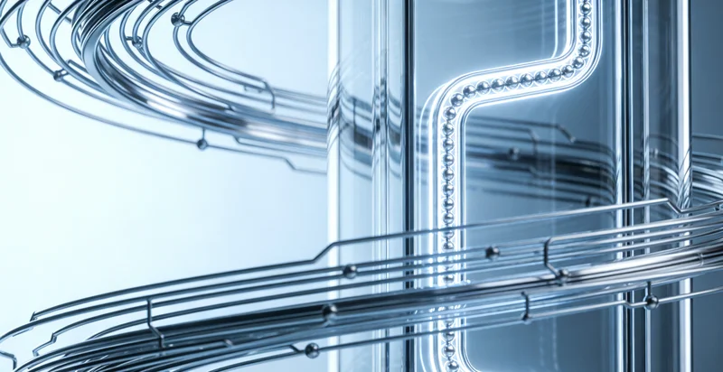 基因测序数据报告与DNA模型示