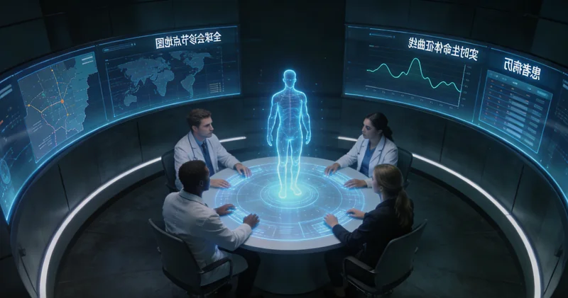 尚志患者与医生在诊室讨论基因检