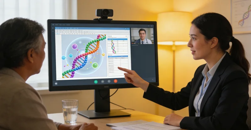 茂名家庭遗传咨询场景，医生与家