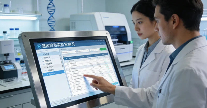 莱阳年轻林业工人在森林中微笑工