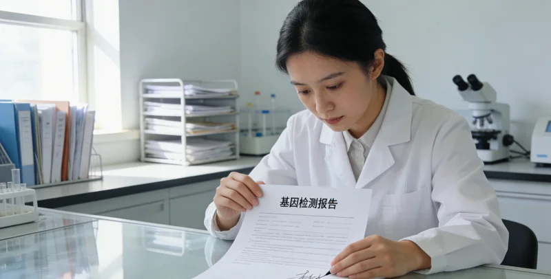 定州女性查看基因检测报告VUS