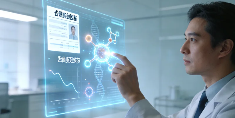 察右后旗居民在医院进行基因检测