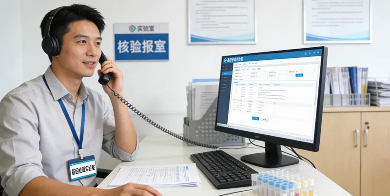 丽水家庭共同查看遗传检测报告并