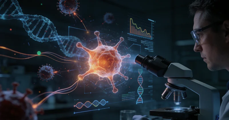 上海医院病理科医生观察髓母细胞