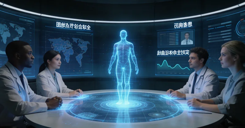 磐石女性在医院进行遗传咨询场景