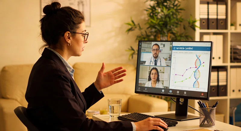 安丘医生为患者解读心电图和基因