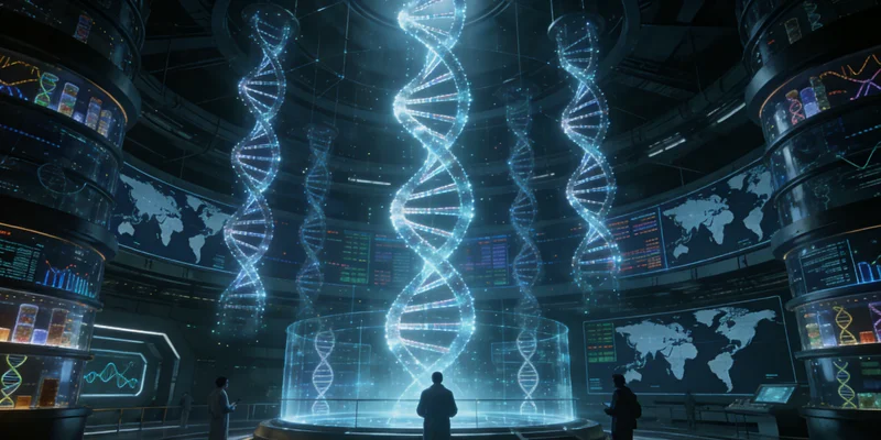 杭州基因测序实验室内部工作场景