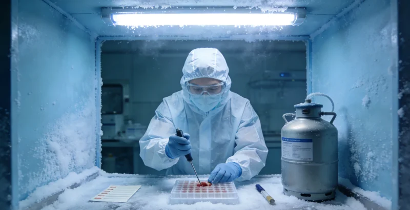 权威基因测序实验室内部工作场景