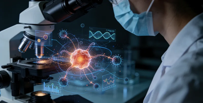 图木舒克医院病理科医生观察切片