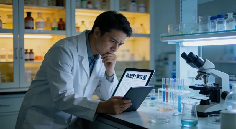 专业基因测序实验室内部工作场景