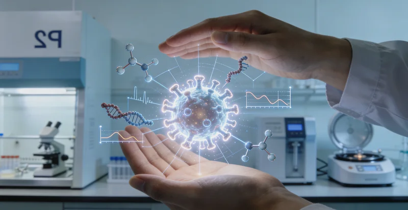 清远医院病理科医生在显微镜下分