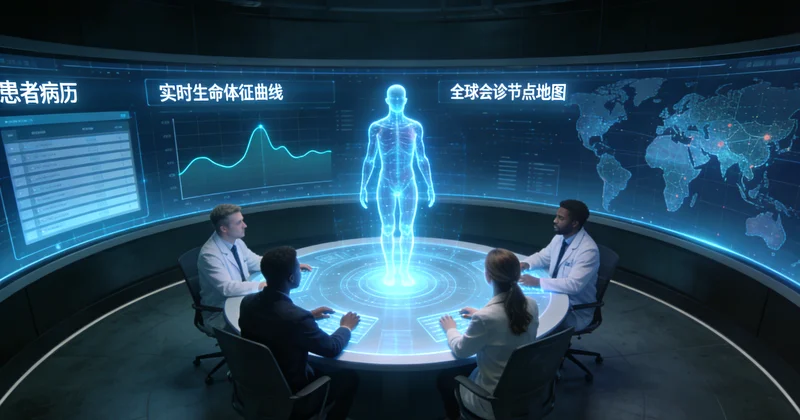 当阳医生与肺癌患者家属沟通治疗