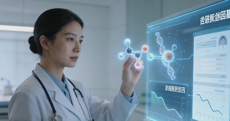 都匀患者与医生查看胶质瘤基因检