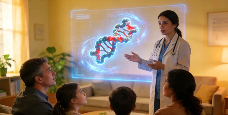 葫芦岛遗传咨询场景，医生与家庭