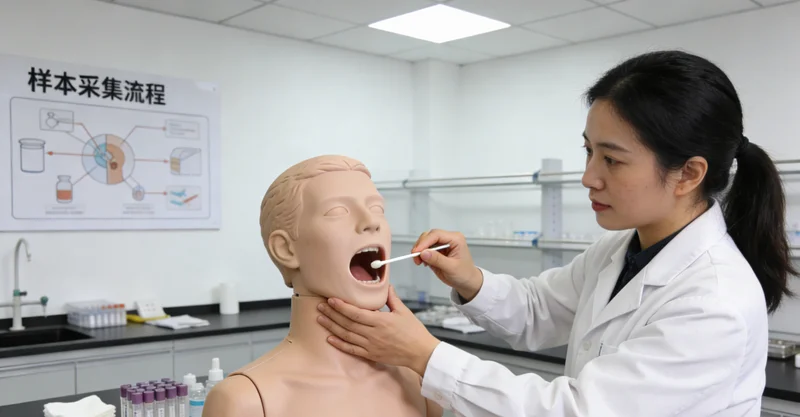 广安市民进行基因检测口腔拭子采