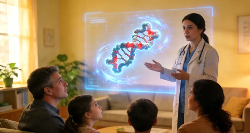 任丘家庭讨论长辈健康与遗传问题