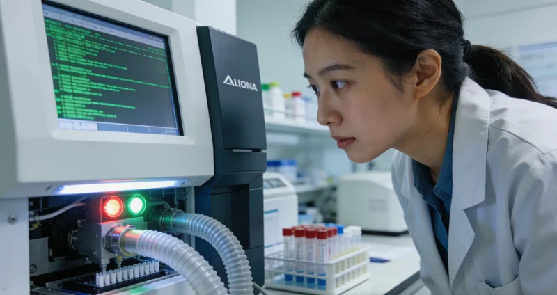 海东分子诊断实验室技术人员进行