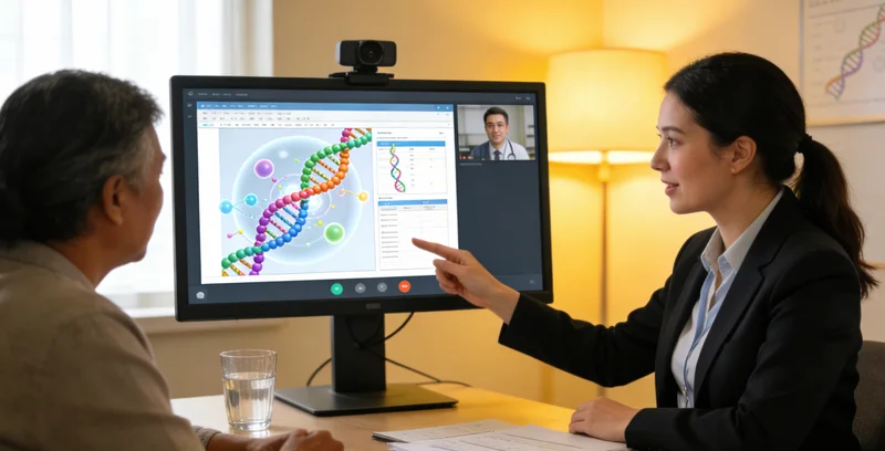 阳江医生为患者进行基因报告解读