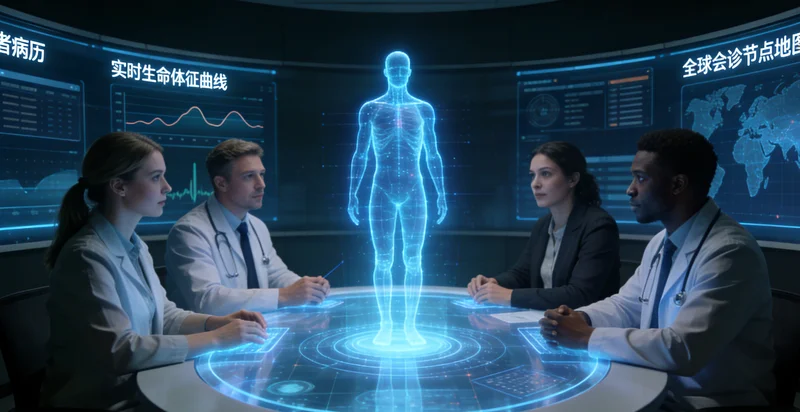 调兵山医生与患者家庭讨论治疗方