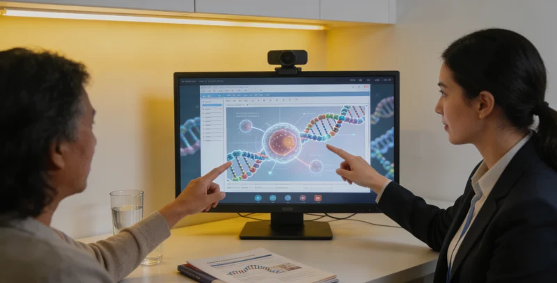 凯里居民与遗传咨询师解读基因报