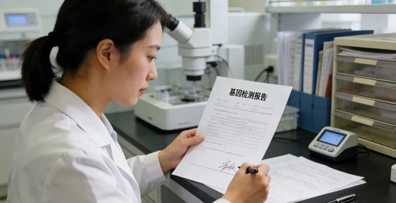 正镶白家庭共同面对基因检测报告