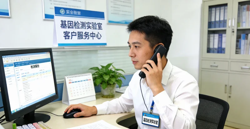 海阳家庭遗传咨询场景，医生与女