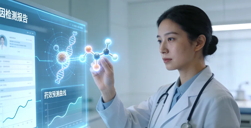 四子王旗医生与患者讨论基因检测