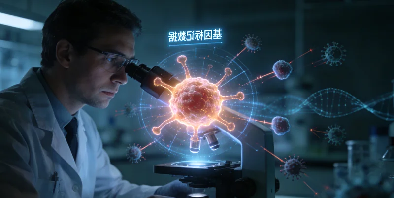 基因检测实验室工作流程示意