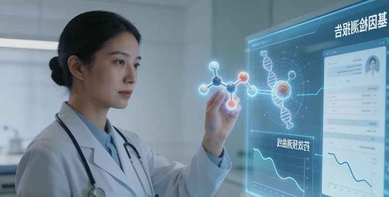 西苏旗患者与医生共同查看基因检