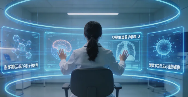 脑胶质瘤核磁共振MRI影像示意