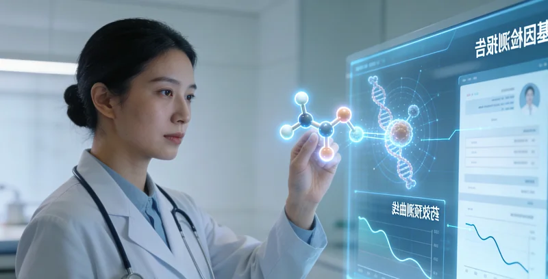 灵武患者与医生共同查看基因检测