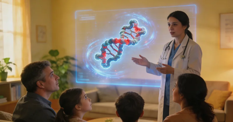 图们女性进行遗传咨询与医生解读