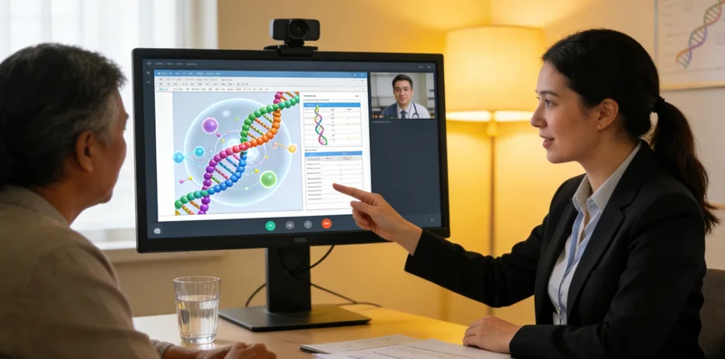 敦煌遗传咨询师为居民讲解基因报