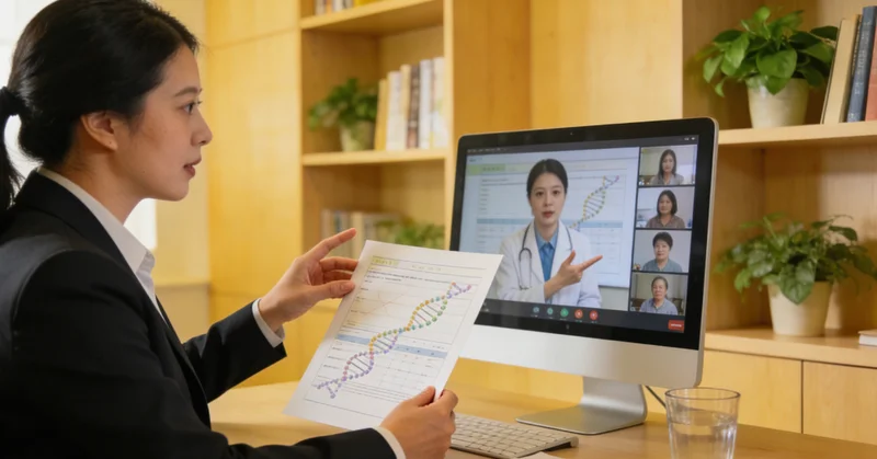 盖州医生为居民解读基因检测报告