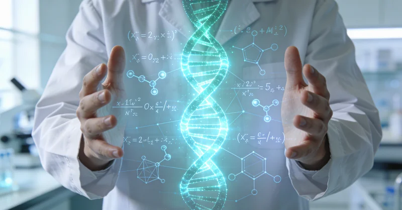 代表基因检测技术的DNA双螺旋