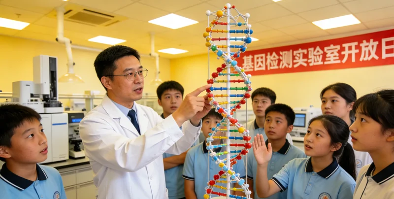 专业实验室进行高通量基因测序数