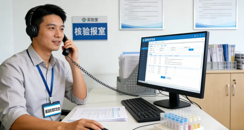 武安女性进行遗传咨询与医生交流