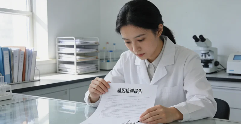 景洪家庭共同查看基因检测报告并