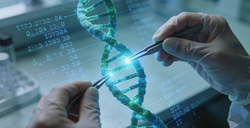 随州分子诊断实验室内部工作场景