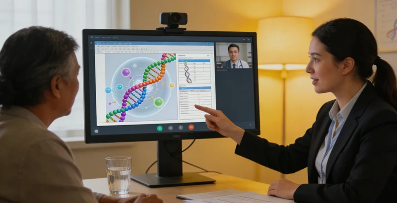 白山遗传咨询门诊医生与咨询者沟