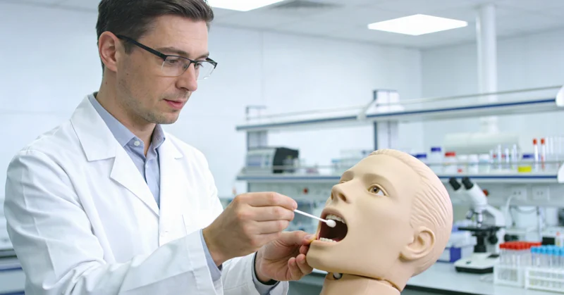 龙港专业人员进行无痛基因采样