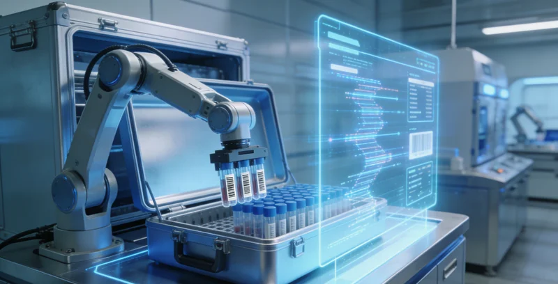 会理市民进行基因检测采血场景